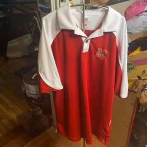 Russell Nebraska huskers polo shirt